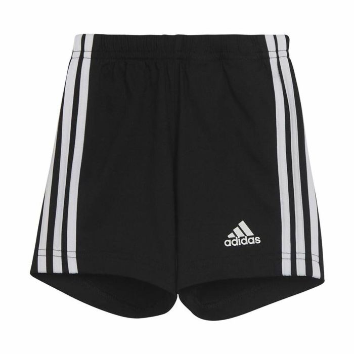Conjunto Deportivo para Bebé Adidas Three Stripes Negro Blanco 5 Conjunto Deportivo para Bebé Adidas Three Stripes Negro Blanco 5