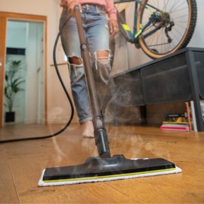 KARCHER - Kit de 2 fregonas para superficies delicadas con boquilla para suelos - Compatible con EasyFix (SC 1, SC 2, SC 3, SC 4, SC 5) 1