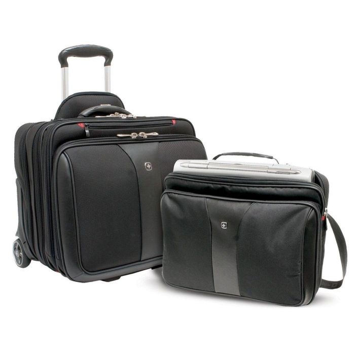 Wenger Patriot 2teiliges Business-Set Trolley Negro 43.2cm 17Zoll con Maletín Notebook 39cm 15.4Zoll