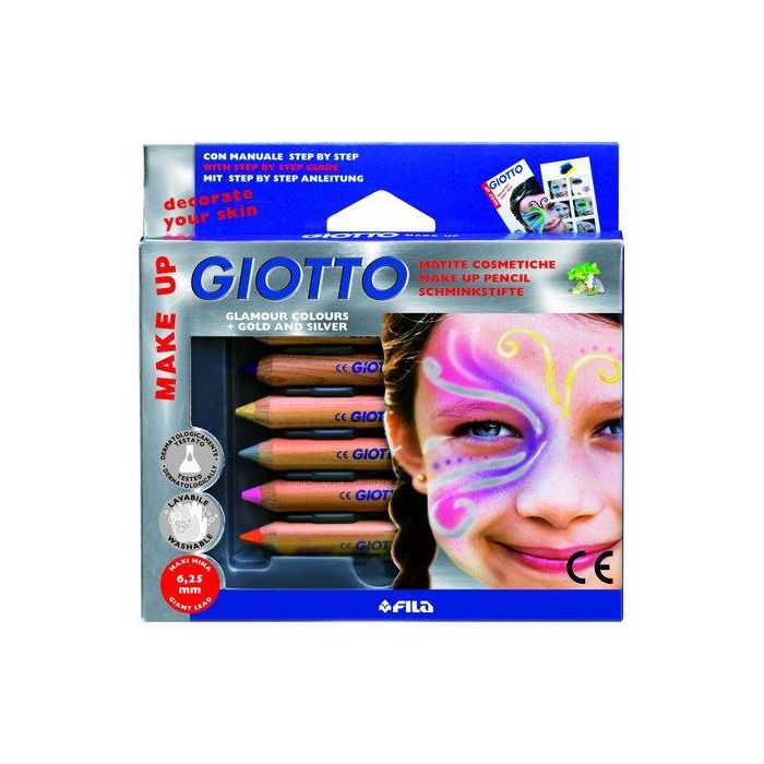 Giotto Set de 6 Lápices Cosméticos Colores Metálicos
