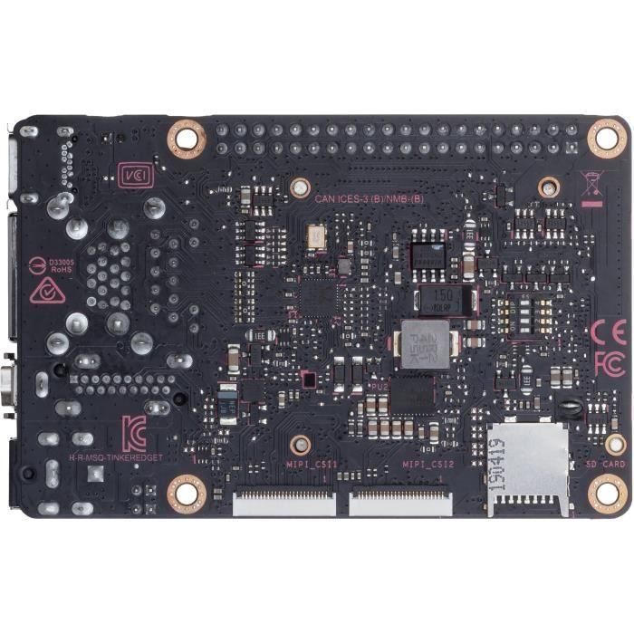 ASUS Tinker Edge T Placa Base ASU4718017533577 con Procesador i.MX 8M, 1 GB RAM, Wi-Fi 5 y Gigabit Ethernet 2