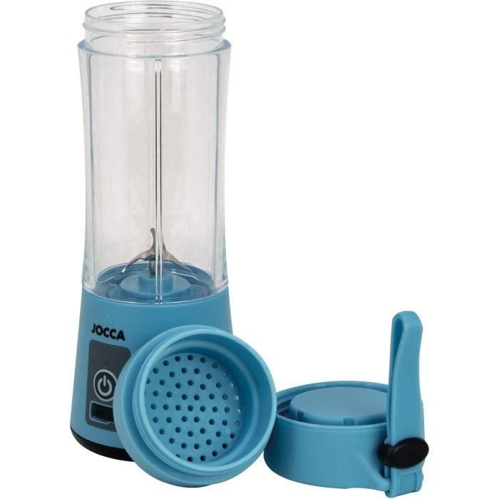 Licuadora portátil - JOCCA - SWEET - 380 ml - 2000 mAh - Con cable USB - Azul 3