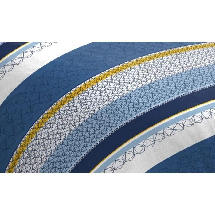 HOME PASSION Juego nórdico de microfibra STANIS - 1 funda nórdica 140 x 200 cm + 1 funda de almohada 63 x 63 cm - Azul 1 HOME PASSION Juego nórdico de microfibra STANIS - 1 funda nórdica 140 x 200 cm + 1 funda de almohada 63 x 63 cm - Azul 1