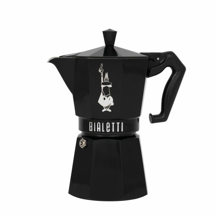 Cafetera Italiana Bialetti MOKA EXCLUSIVE Negro Aluminio 6 Tazas 4