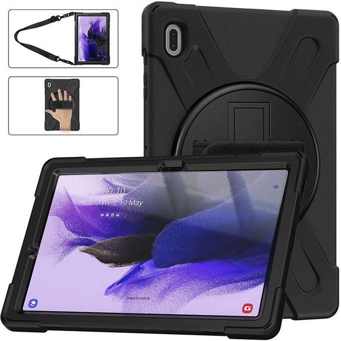 eSTUFF Funda AUSTIN Defender Negra para Galaxy Tab S10+ S9 FE+ S9+ S8+ S7 FE S7+ 2