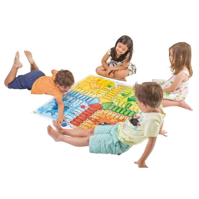 Juego parchis gigante suelo 100x100 cm 10