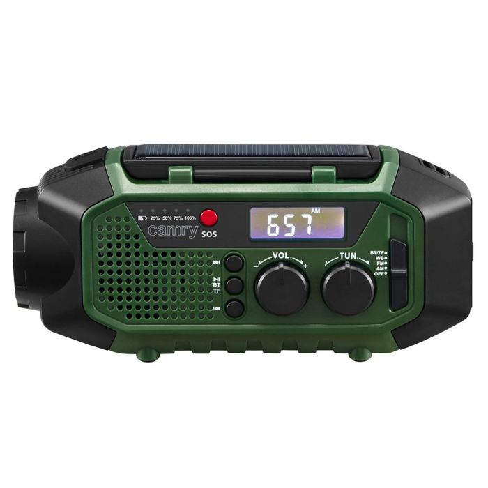 Radio emergencia multifunción solar/dinamo/usb 4000 mah cr1919, verde, 181 x 72 x 82 mm 13 Radio emergencia multifunción solar/dinamo/usb 4000 mah cr1919, verde, 181 x 72 x 82 mm 13