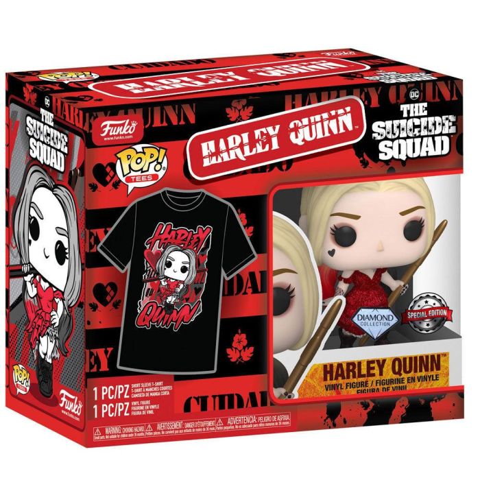 Set figura POP & Tee DC Comics Escuadron Suicida Harley Quinn 1