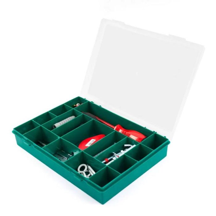 Tayg 071102 Estuche Plástico Organizador con Separadores Fijos 13-17, Medidas 330x250x54mm