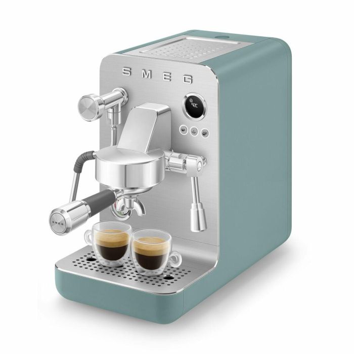 Cafetera Express de Brazo Smeg EMC02EGMEU Verde 1350 W 1 L 6 Cafetera Express de Brazo Smeg EMC02EGMEU Verde 1350 W 1 L 6