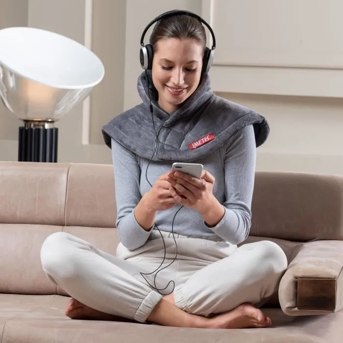 Imetec IME8007403167875 Cojín Calefactor Cervical Tejido Hipoalergénico 5 Temperaturas Lavable a Máquina 5