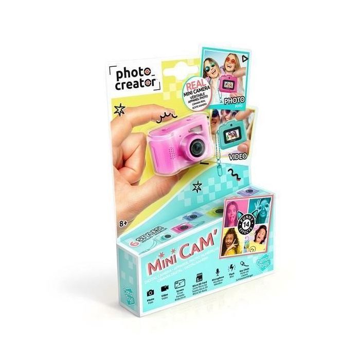 Canal Toys CTCLK061 Photo Creator Mini Cam' Cámara Digital Compacta para Fotos y Vídeos con Llavero y Tarjeta SD de 1GB 3