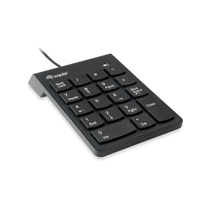 Equip Teclado Numérico Universal Cable Usb 18 Teclas Plástico Negro Equip Teclado Numérico Universal Cable Usb 18 Teclas Plástico Negro