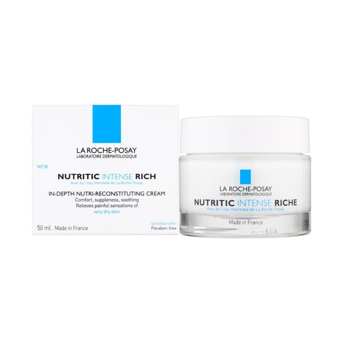 La Roche Posay NUTRITIC INTENSE Crema Facial Hidratante Ultra-Nutritiva Reconstituyente Piel Muy Seca y Sensible 50 ml