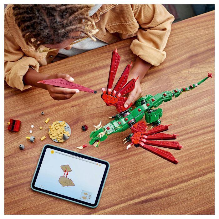 Lego Dragón Medieval 31161 Creator, Juego de Construcción, 3 Modelos en 1, Edad +9 Años