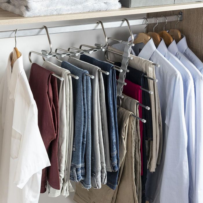 Percha Múltiple para Pantalones 5 en 1 Havser InnovaGoods Percha Múltiple para Pantalones 5 en 1 Havser InnovaGoods