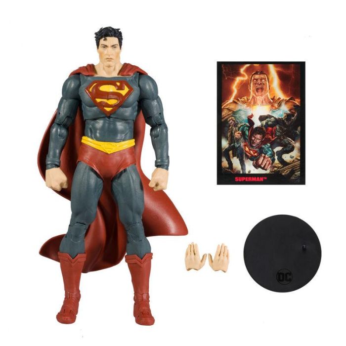 Figura Superman  + Comic Black Adam DC Comics 17cm 1