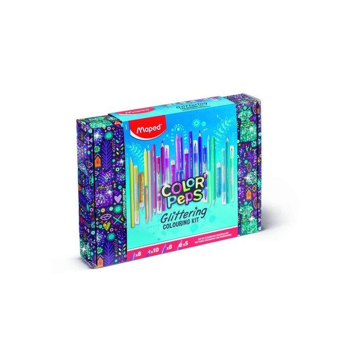 Maletin Maped Kit De Coloreado Glittering 31Pz