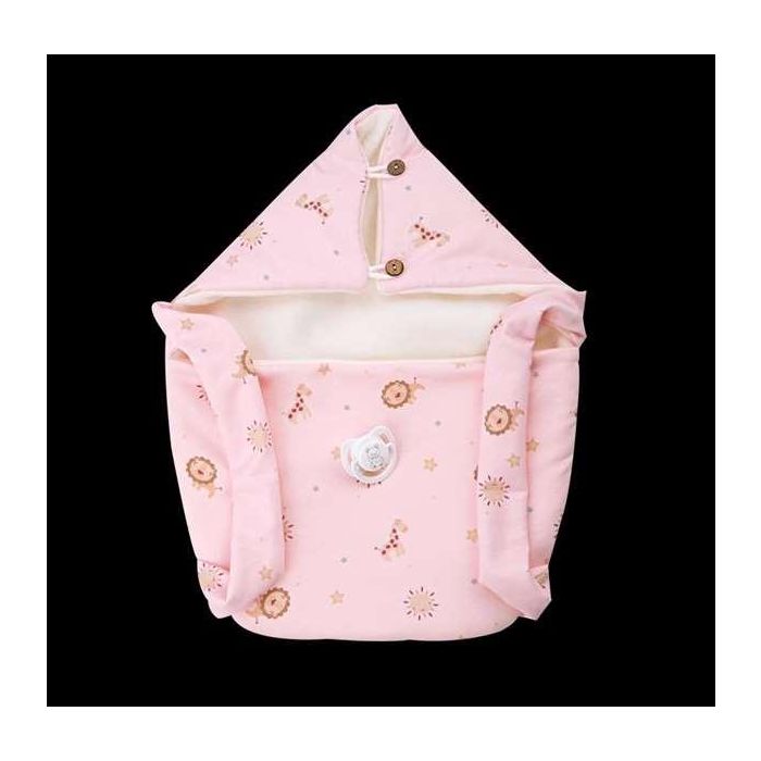 Muñecas Arias Muñeca 30 cm Natal Rosa C/Portabebe Cuerpo Vinyl Niña