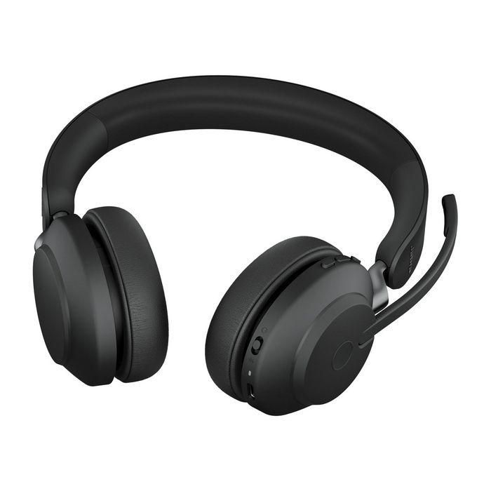 Jabra Link380a Evolve2 65 Auriculares Inalámbricos Estéreo UC con Base de Carga, Supresión de Ruido, Negro 4