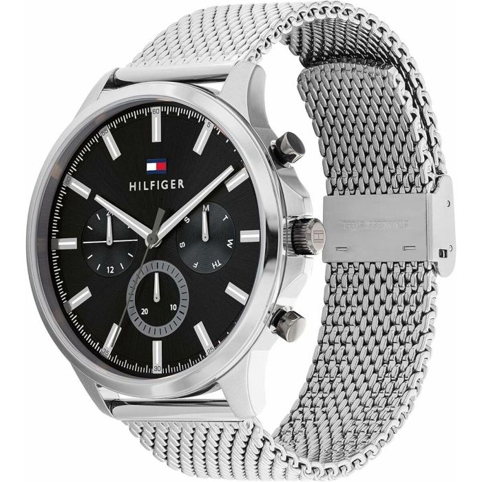 Reloj Hombre Tommy Hilfiger RYDER Negro Plateado 3