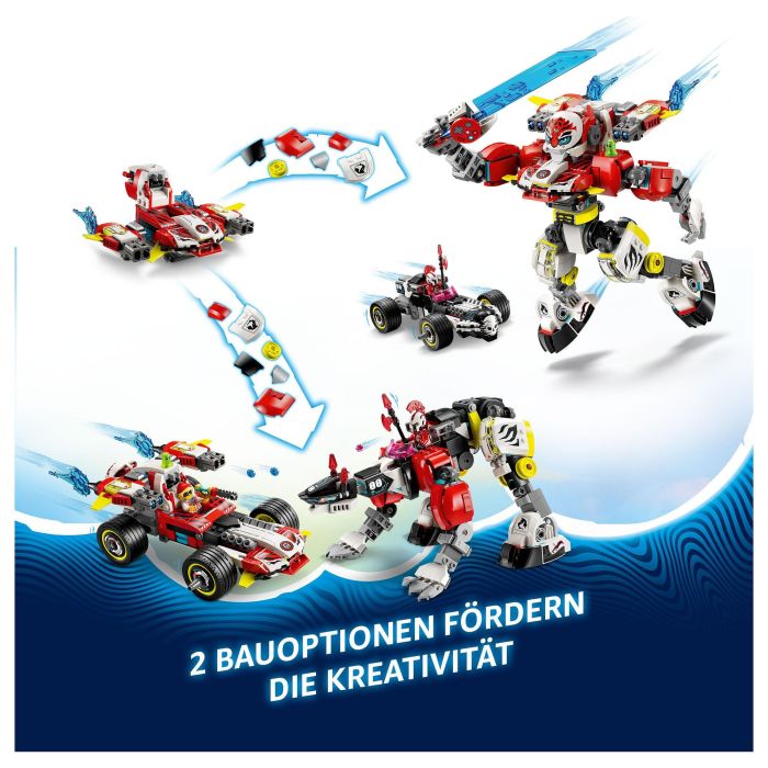 LEGO 71497 DREAMZzz Meca Tigre de Cooper y Bólido de Zero, Juego de Construcción, 1006 Piezas, 9+ Años