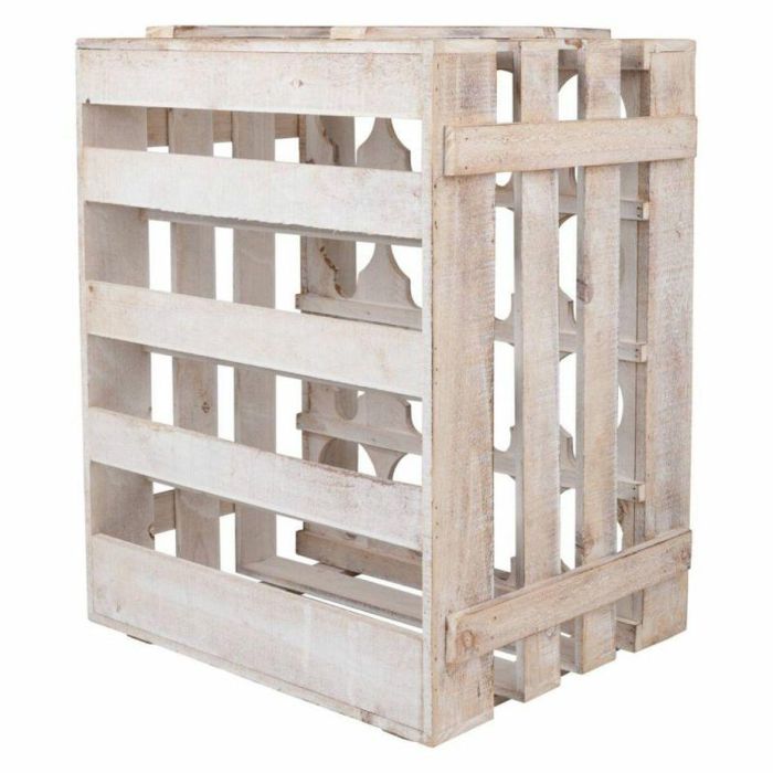 Botellero Alexandra House Living Natural Madera de abeto 55 x 32 x 41 cm 16 botellas Caja 3