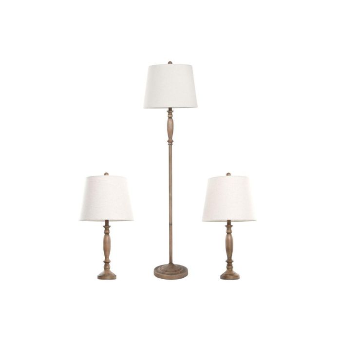Lámpara de Pie Home ESPRIT Marrón Crema 50 W 220 V 38 x 38 x 150 cm (3 Piezas) 1 Lámpara de Pie Home ESPRIT Marrón Crema 50 W 220 V 38 x 38 x 150 cm (3 Piezas) 1