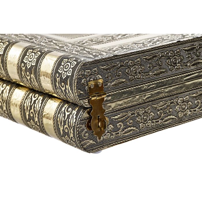 Joyero Arabe DKD Home Decor Plateado Marron 21 x 7 x 27 cm (2 Unidades) 4