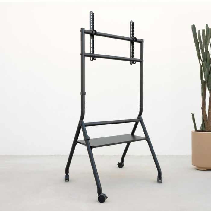 TooQ iDREAMS FS20206M-B Soporte de Suelo con Ruedas Nivelable para TV 37-86" hasta 80kg, VESA 200x200-600x400, Negro 4