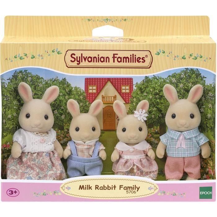 Figuras en miniatura - FAMILIAS SYLVANIAN - 5706 - La familia Creme Rabbit Figuras en miniatura - FAMILIAS SYLVANIAN - 5706 - La familia Creme Rabbit
