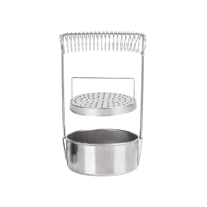 Liderpapel Limpiador con Soporte para Brochas y Pinceles de Aluminio 18x10,5 cm 4