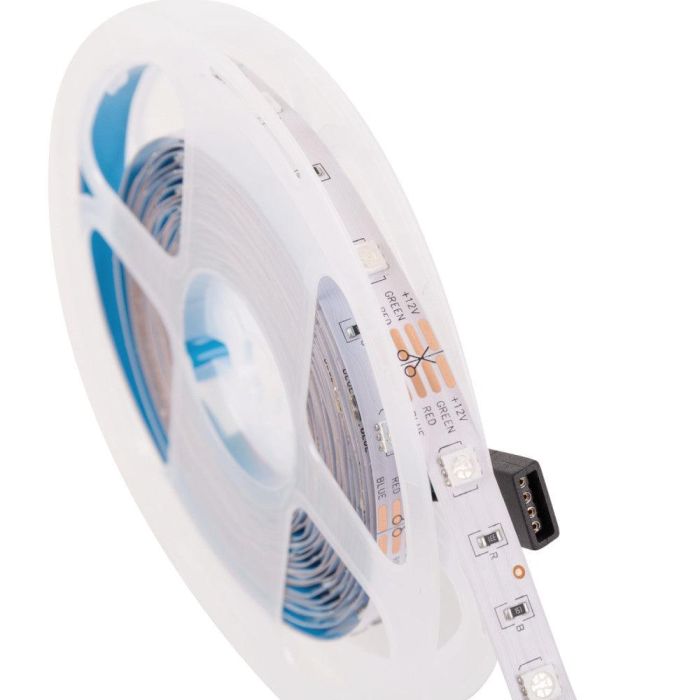 Tira LED SMD5050 RGB 5M 36W 2100Lm 12V IP33 Flexible Autoadhesiva 40.000H Iluminación Decorativa PL-219011-RGB-IP33 4 Tira LED SMD5050 RGB 5M 36W 2100Lm 12V IP33 Flexible Autoadhesiva 40.000H Iluminación Decorativa PL-219011-RGB-IP33 4