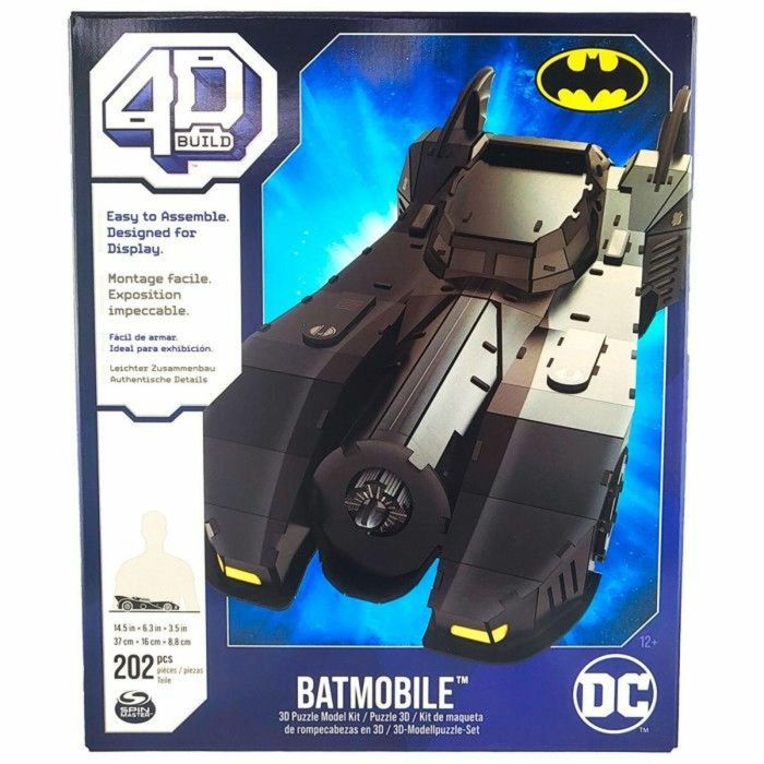 Spin Master Batmobile Batman DC 4D Build Puzzle Modelo para Construir 2