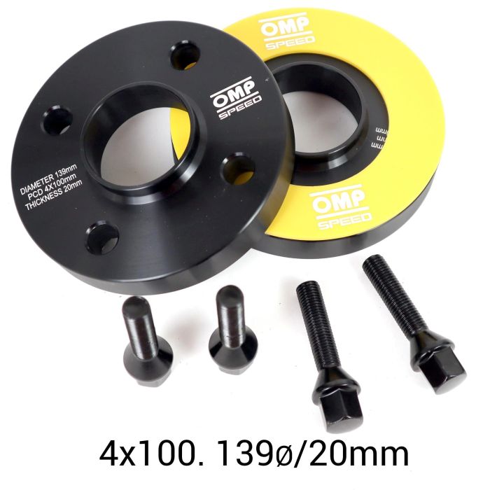 Omp Speed Juego De Separadores Doble Centraje Ancho: 20 mm Pcd: 4x100 Cb.H: 57.1 Cb.W: 57.1 Od: 139 Tornillo M12x1.5 Conico OMPS08112001 3 Omp Speed Juego De Separadores Doble Centraje Ancho: 20 mm Pcd: 4x100 Cb.H: 57.1 Cb.W: 57.1 Od: 139 Tornillo M12x1.5 Conico OMPS08112001 3
