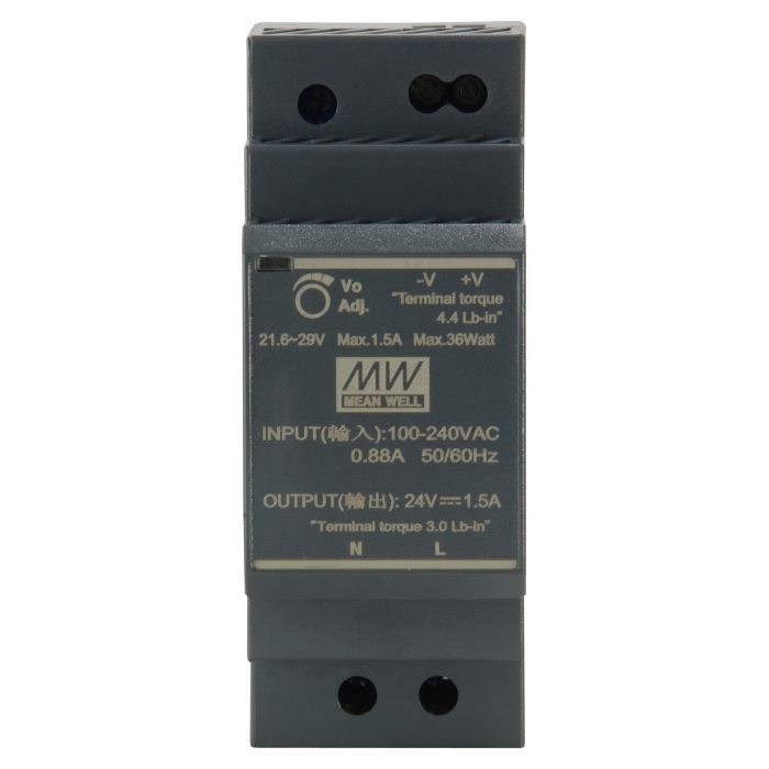 LevelOne POW-2411 Fuente de Alimentación para Carril DIN 24VDC 30W 2