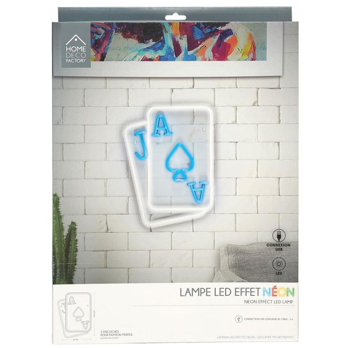 Deco Neón Led Usb "Cartas" Home Deco Factory 2 Deco Neón Led Usb "Cartas" Home Deco Factory 2