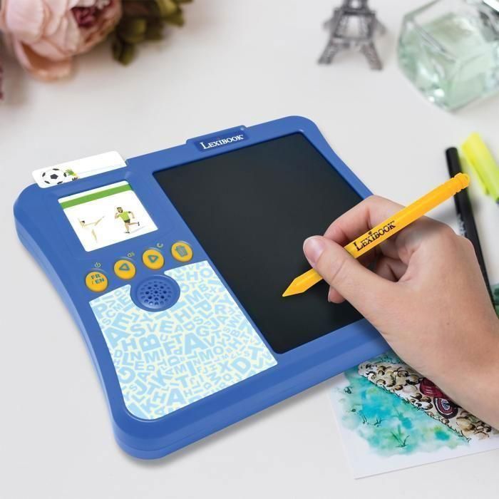 Lexibook AAAMF78148 - Libro Interactivo Bilingüe con 200 Tarjetas Educativas y Tableta de Dibujo - Aprendizaje Divertido 4