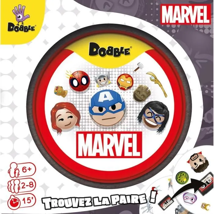 Asmodee Dobble: Marvel Emoji (Eco Sleeve) Juego de Fiesta para Niños a Partir de 6 Años - ASM1700573021314 1