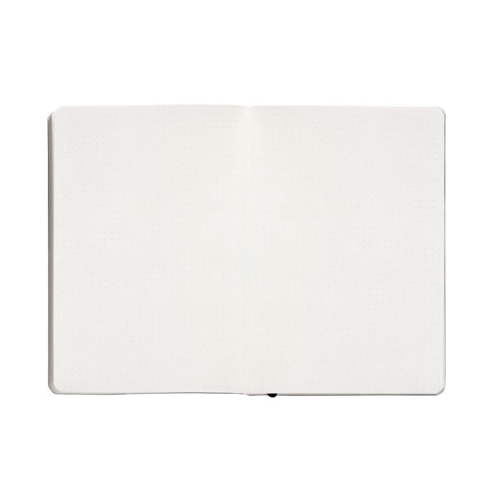 Cuaderno Con Gomilla Antartik Notes Tapa Blanda A5 Hojas Puntos Negro 80 Hojas 80 gr Fsc 6