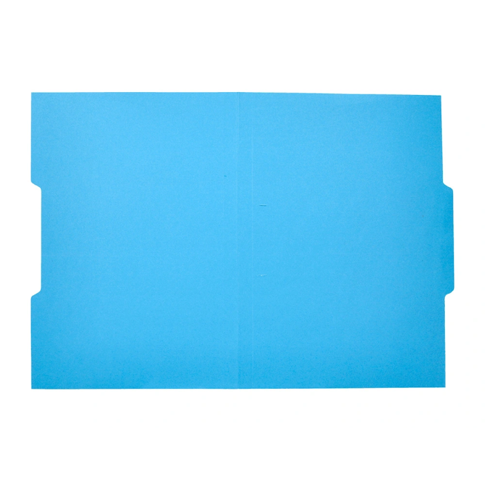 Liderpapel Subcarpeta Cartulina Folio Pestaña Central 240g/m2 Azul 7