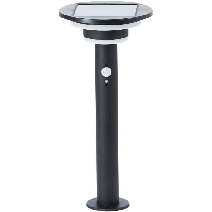 Brilliant GARVINA BRI4004353437748 Terminal de exterior solar LED con detector de movimiento, acero inoxidable y plástico, 4W, Negro 1 Brilliant GARVINA BRI4004353437748 Terminal de exterior solar LED con detector de movimiento, acero inoxidable y plástico, 4W, Negro 1