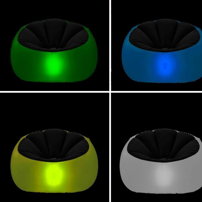Pack Sillón Hinchable con LED Multicolor y Asiento Hinchable con LED Multicolor y Mando a Distancia InnovaGoods 10 Pack Sillón Hinchable con LED Multicolor y Asiento Hinchable con LED Multicolor y Mando a Distancia InnovaGoods 10