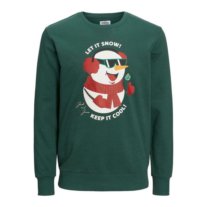Sudadera sin Capucha Hombre JORTOON Jack & Jones 23149 Verde