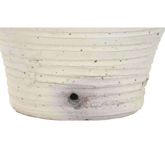 DKD Home Decor Ánfora Decorativa Mediterránea Colección Jerba de Terracota Cruda Artesanal Hecha a Mano 48x48x57 cm 3