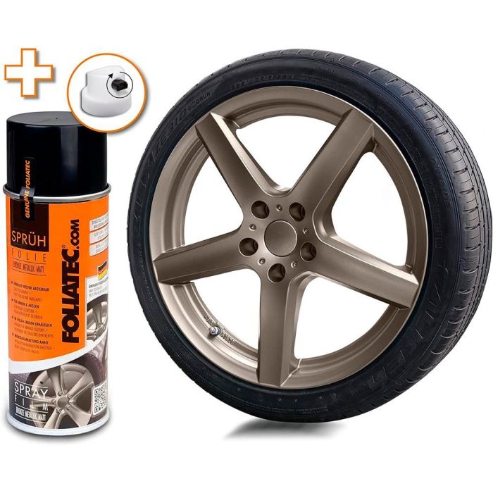 Foliatec FO2088 Goma Líquida Spray Film Bronce Metálico Mate 400ml, Película Desmontable Elástica para Coche, Moto, Hogar, Jardín y Hobbies Foliatec FO2088 Goma Líquida Spray Film Bronce Metálico Mate 400ml, Película Desmontable Elástica para Coche, Moto, Hogar, Jardín y Hobbies