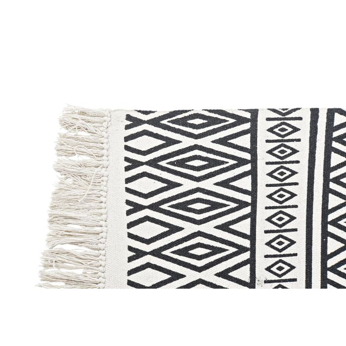 Alfombra Boho DKD Home Decor Blanco Negro 250 x 0.7 x 160 cm 1 Alfombra Boho DKD Home Decor Blanco Negro 250 x 0.7 x 160 cm 1
