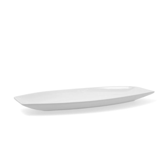 Fuente de Cocina Quid Gastro Cerámica Blanco (40 x 17,5 x 3,5 cm) (Pack 4x) 1