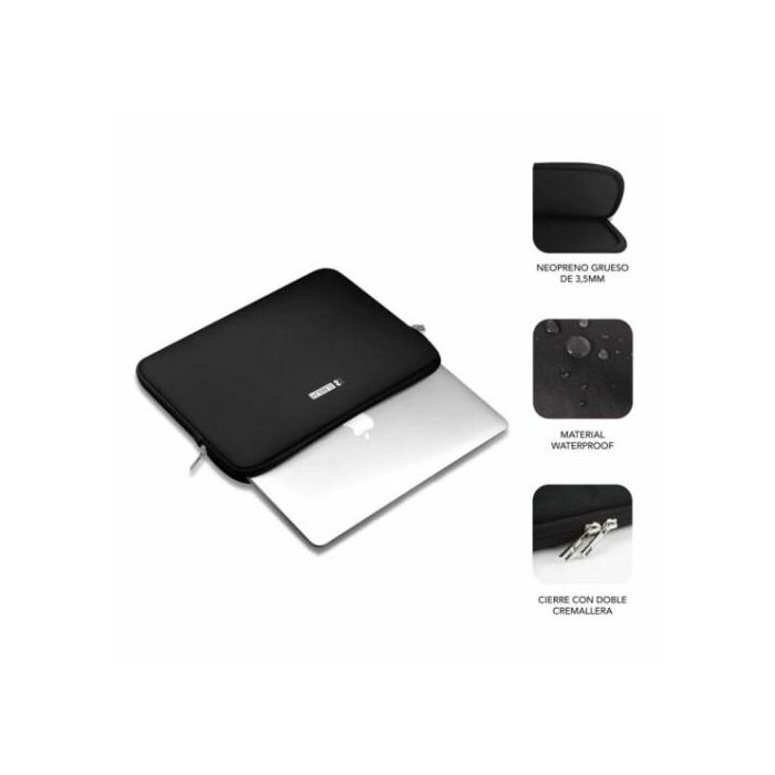 SUBBLIM Business Laptop Sleeve Neoprene V2 11,6-12,5"Black 1 SUBBLIM Business Laptop Sleeve Neoprene V2 11,6-12,5"Black 1