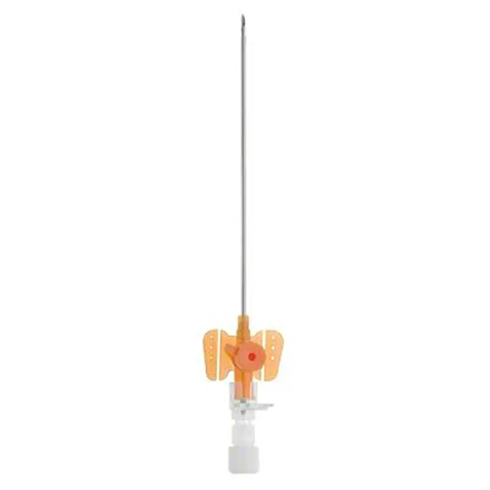 Cateter Iv Vasovet Con Alas Naranja 14 gr 2,2x100 mm 10Ud Braun